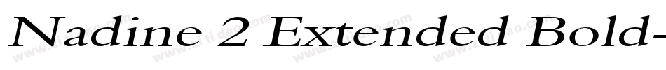 Nadine 2 Extended Bold字体转换